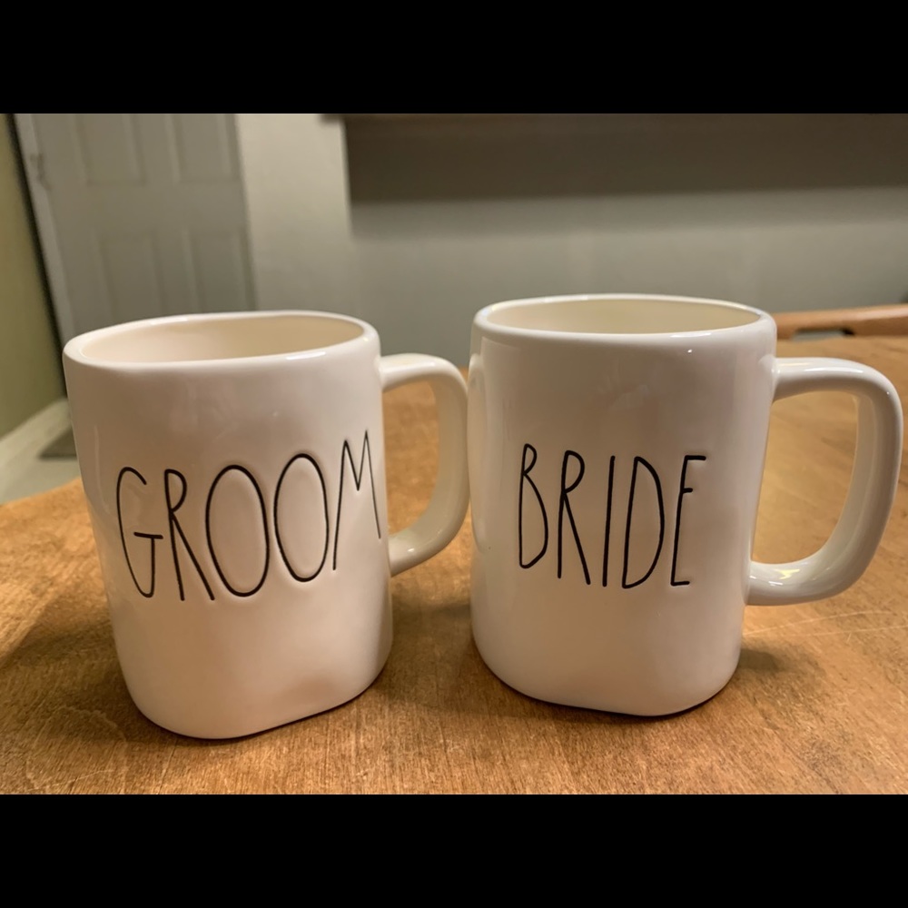 Rae Dunn Bride Groom Mugs